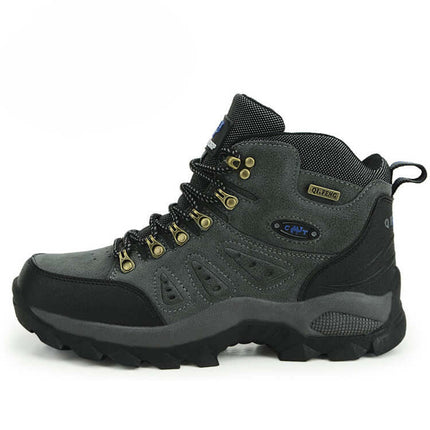 Men's High Top Hiking Shoes For Everyday Outdoor Use - breathable mesh high-top with front-tie lacing and rugged traction for short hikes and urban trails