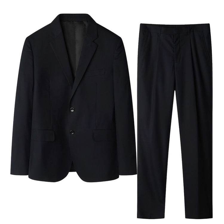 Men's Slim Fit Two-Button Suit Set for Work and Commuting