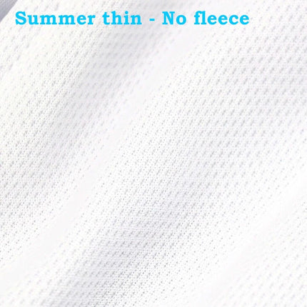 Men's Long Sleeve Cycling Shirt White For Spring And Autumn close-up breathable quick-dry 100% polyester summer-thin fabric