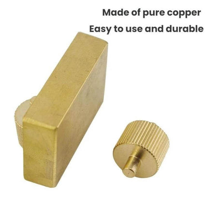 Mini Brass Edge Oil Box For Daily Leather Care Tasks compact brass edge oil box with knurled cap, durable corrosion-resistant leather care tool