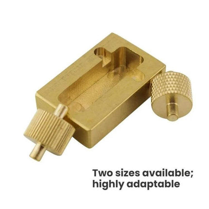 Mini Brass Edge Oil Box For Daily Leather Care Tasks - compact brass oil box 40×20×10mm for routine leather maintenance, durable corrosion‑resistant finish
