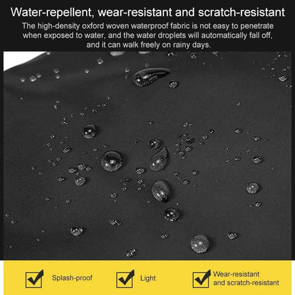 Multifunctional Oxford Laptop Bag Backpack For Daily Commute showing water-repellent, wear-resistant Oxford fabric with water droplets on surface