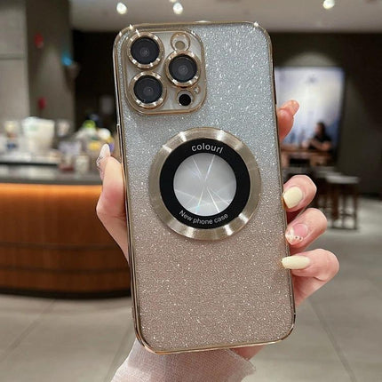 Daily Phone Case for iPhone 12 Everyday Protection glitter TPU slim magnetic ring holder for 6.1-inch iPhone 12