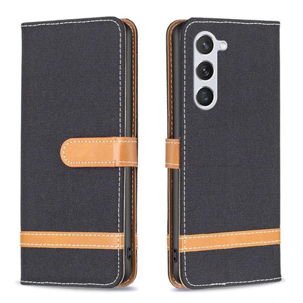 Leather Phone Case With Built-In Stand For Everyday Protection shown in black PU leather wallet case with card slots, lanyard and kickstand