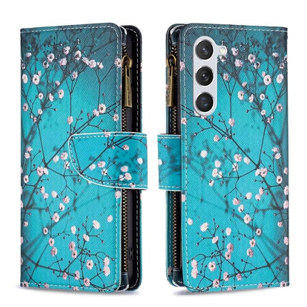 Galaxy Phone Case Card Access For Everyday Use That Keeps Your Phone Safe On The Go - teal floral wallet case for Samsung Galaxy S25 with stand and card slot