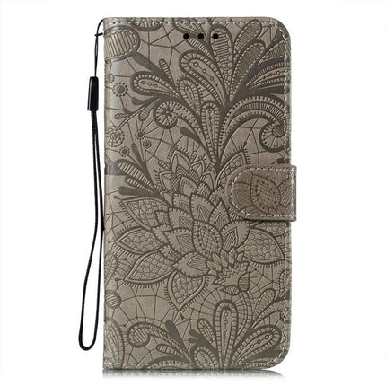 Leather iPhone Case for Everyday Protection brown floral PU leather wallet case with built-in stand, TPU frame and wrist strap