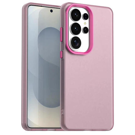Essential Phone Case for Everyday Protection - slim pink TPU/PC/PET phone case with raised camera bezel and scratch-resistant finish