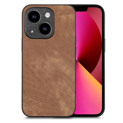 Leather Phone Case For Everyday iPhone Protection And Handling During Commutes And Daily Activities - slim brown leather iPhone case with raised edges for camera and screen