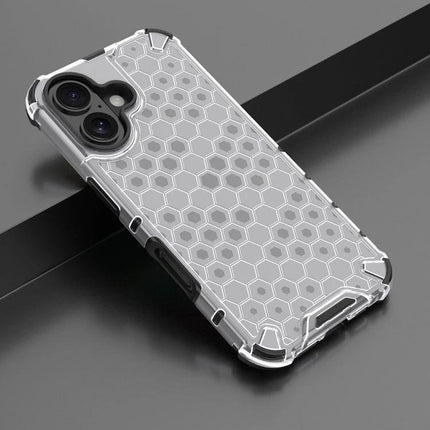 iPhone Case For Everyday Protection During Daily Commutes, Work, And Errands For Easy Handling clear TPU+PC hex pattern protective phone case