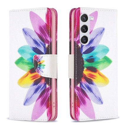 Leather Phone Case for Galaxy - Slim Everyday Protection for Daily Phone Handling colorful floral wallet folio for Galaxy S25, PU leather slim profile
