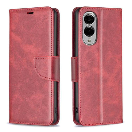 Leather Samsung Galaxy Phone Case For Everyday Use red PU leather wallet case with card slots and snap closure protecting camera and screen