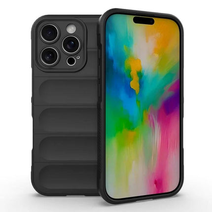 Phone Case for iPhone 16 Pro and 16 Plus Daily Use slim black TPU case protecting against scratches and dirt, pocket-friendly design