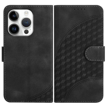 Elephant Head PU Case with Lanyard and Wallet Stand for iPhone 16 Pro Plus 16 black embossed PU leather wallet case with stand and lanyard