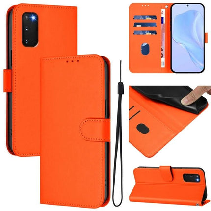 Phone Case With Built In Card Slot For Everyday Protection And On The Go Organization - orange folio wallet, kickstand, card slots, slim TPU+PU leather