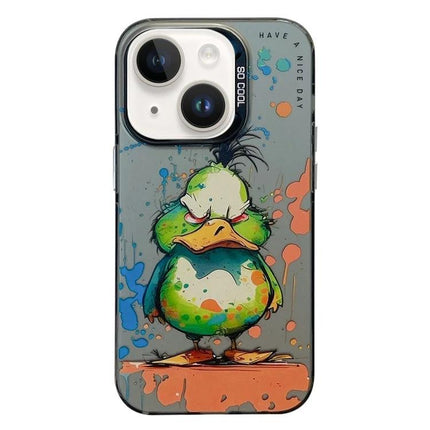 iPhone Case With Animal Pattern For Everyday Protection During Commutes And Daily Use - oil painting duck TPU PC protective case