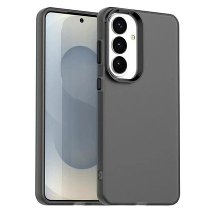 Essential Phone Case for Everyday Protection - slim gray TPU PC PET phone cover showing front and back with camera cutout