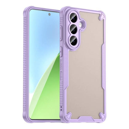 Armor Glaze Case For Samsung Phones Everyday Protection, Slim And Durable For Daily Handling - slim purple protective phone case with clear back and reinforced corners