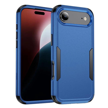Phone Case for Everyday Protection on Commutes - blue dual-material TPU PC slim protective phone case for daily commutes, drops and dust