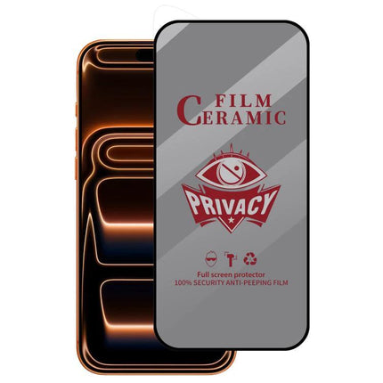 iPhone Privacy Film For Daily Screen Protection On The Go - privacy ceramic full screen protector blocking side-angle views
