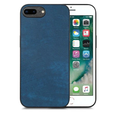 Vintage Leather Phone Case For Everyday Use - slim blue leather TPU PC protective phone case for daily commutes and pocket-friendly protection