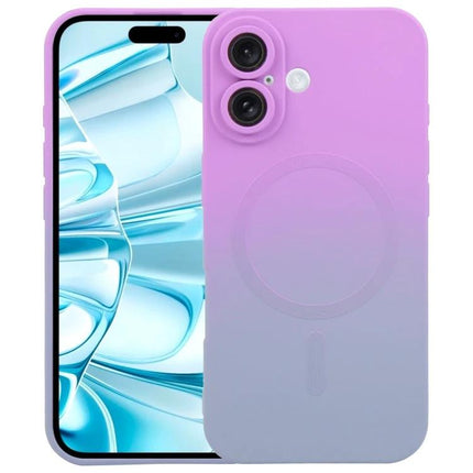 iPhone Gradient Case for Everyday Protection in pink-to-lavender gradient showing MagSafe ring and slim protective design