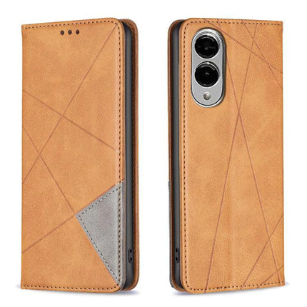 Leather Phone Case With Card Slot in tan PU leather with TPU interior, card slot and kickstand for hands-free viewing