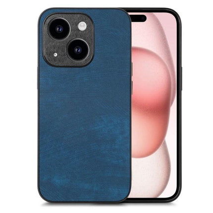 Vintage Leather Phone Case For Everyday Device Protection During Commutes And Daily Use - blue leather TPU PC slim protective case for phone
