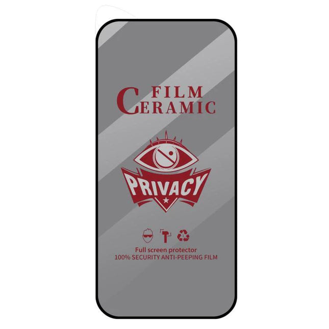 iPhone Privacy Film For Daily Screen Protection On The Go - ceramic privacy screen protector shown on phone