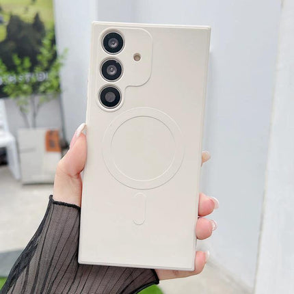 Sleek Silicone Phone Case for Everyday Protection in white liquid silicone showing precise cutouts and soft durable exterior