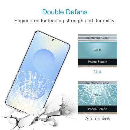 Samsung Screen Protector Tempered Glass For Everyday Use showing reinforced glass protecting phone from cracks and scratches