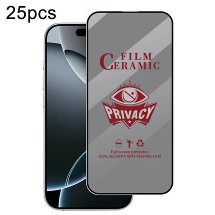 Daily Privacy Film For iPhone Screen Protection On The Go For Everyday Privacy On Public Transport - ceramic anti-peeping screen protector showing privacy effect