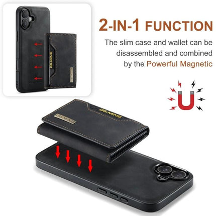 DG.MING Leather Phone Case With Card Holder For Everyday Commuting And On The Go Practical Everyday Essential magnetic detachable wallet case