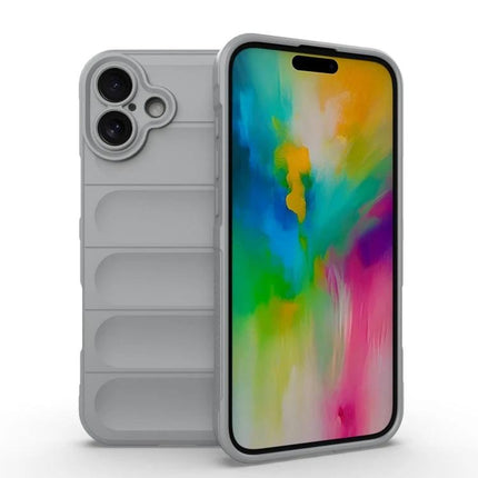 Phone Case for iPhone 16 Pro and 16 Plus Daily Use slim flexible TPU protective case gray