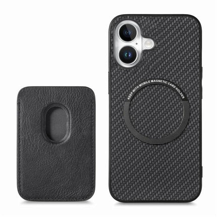 Essential Leather Phone Case With Card Slots slim black PU leather phone case with magnetic card holder and four-corner drop protection