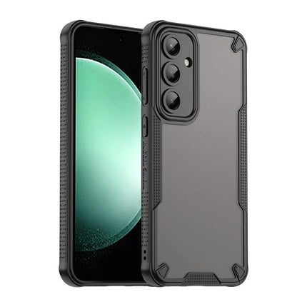 Armor Glaze Case For Samsung Phones Everyday Protection For Daily Commute And Work - slim PC TPU protective case with raised edges for screen and camera