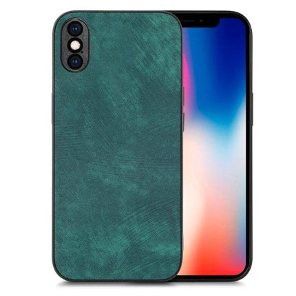 Classic Vintage Leather Phone Case For Everyday Protection And Easy Handling For Daily Convenience — teal vintage leather slim protective phone case
