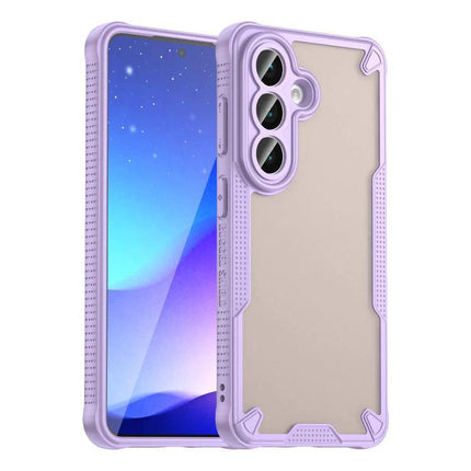 Armor Glaze Case For Samsung Phones Everyday Protection, Slim And Durable For Daily Handling - slim purple protective Samsung phone case with clear back