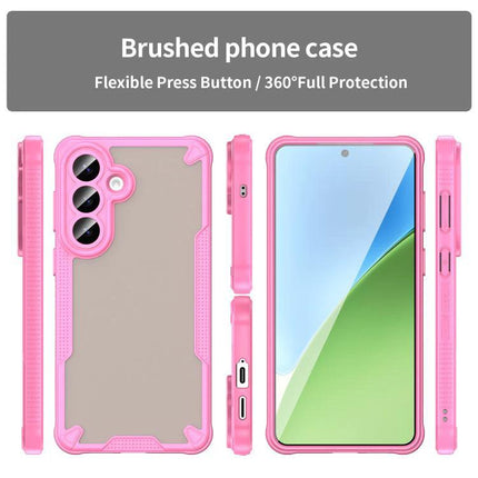 Armor Glaze Case For Samsung Phones Everyday Protection, Slim And Durable For Daily Handling - pink slim durable protective Samsung phone case
