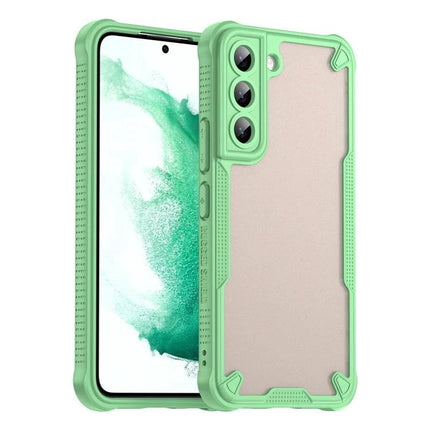 Armor Glaze Case for Samsung Phones Everyday Protection slim green dual-material protective case for Samsung with raised corners and camera cutouts