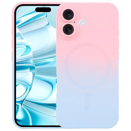 iPhone Gradient Case for Everyday Protection in pink-to-blue gradient showing camera cutouts and slim profile