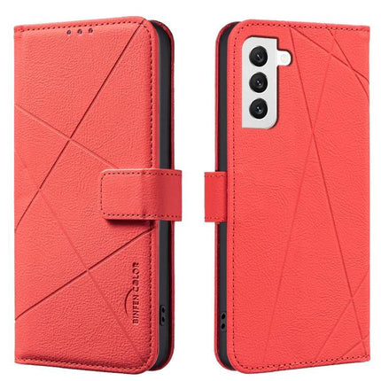 Versatile Phone Case for Daily Card and Cash Storage - red PU leather wallet folio with 3-card slots and TPU protection