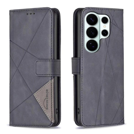 Leather Phone Case For Daily Protection On Samsung Essentials - grey PU leather wallet case with card slots and viewing stand