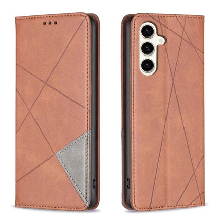 Leather Phone Case for Daily Use and Card Storage - brown PU leather wallet case with card slots and TPU protection