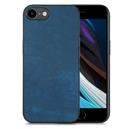 Vintage Leather Phone Case For Everyday Protection And Style With A Timeless Look And Quality Craft - slim blue leather TPU PC blend case