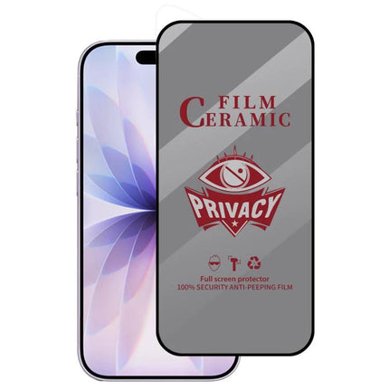 iPhone Privacy Film For Daily Screen Protection On The Go - ceramic privacy screen protector showing anti-peek coverage and scratch protection