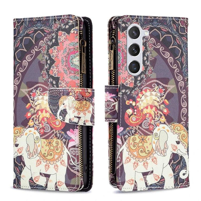 Galaxy Phone Case Card Access For Everyday Use That Keeps Your Phone Safe On The Go - patterned wallet case for Samsung Galaxy S25 with built-in stand and card slot