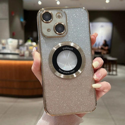 Stylish Phone Case for Everyday iPhone Protection — glittery flexible TPU iPhone case with ring holder, snug non-bulky grip, camera cutouts