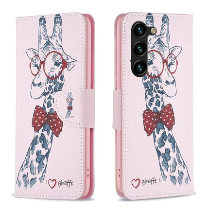 Leather Phone Case for Galaxy - Slim Everyday Protection for Daily Phone Handling pink giraffe print folio wallet case for Samsung Galaxy S25