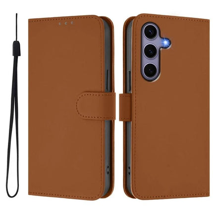 Leather Phone Case With Card Holder For Daily Essentials brown PU leather wallet case with three card slots and cash pocket
