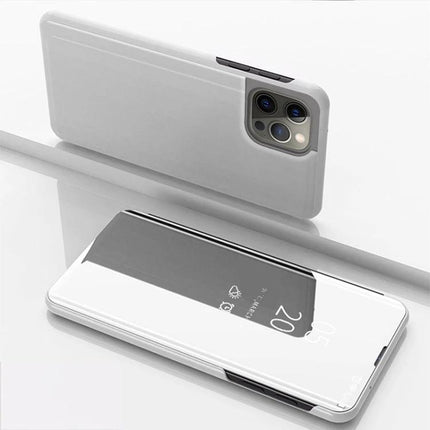 Leather Flip Case for iPhone Everyday Protection for Easy Viewing On Go Daily Use - white genuine leather flip cover with stand for hands-free viewing